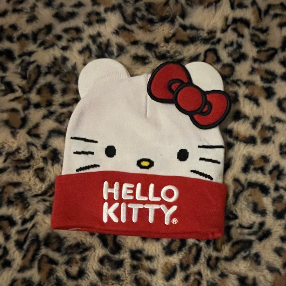 Hello Kitty Red and White Hat with Signature Bow